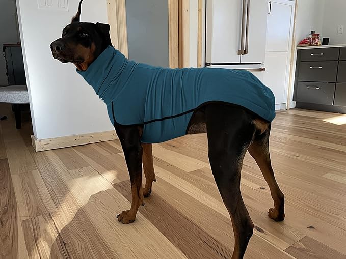 Esobo Fleece Dog Apparel Winter Warm Dog Coat Doggie Turtleneck Cozy Jacket Soft Shirt Vest Stylish Pet Outfits for Small Medium Large Dogs