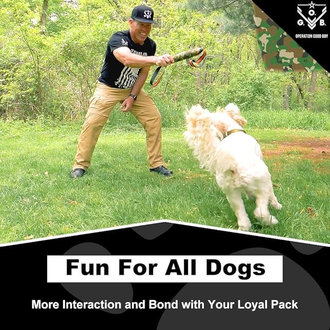Operation Good Boy Tug Toy for Dogs – Made with Military Intelligence, Durable Interactive Training and Play Toy for All Dogs