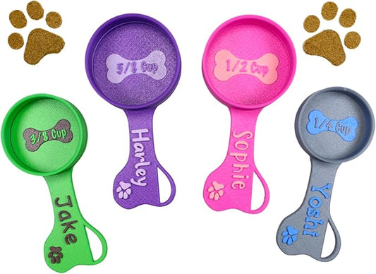 Personalized Dog Food Scoop Custom Scooper Pet Kibble Scoop Food Dispenser Dog Measuring Cup Custom Pet Accessories Gift Idea For Dog Lover (10oz - 1.25cup)