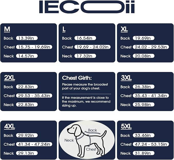 IECOii Dog Jackets for Large Dogs - Reflective & Adjustable & Windproof Vest with Warm Fleece Lining for German & Shepherd & Labrador, Waterproof Snow Coats for Walking & Hiking, Pink, Size 2XL