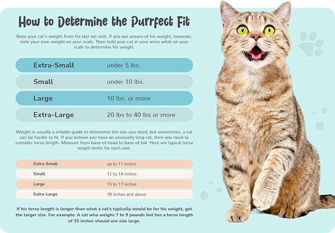 Cat-in-the-Bag Cozy Comfort Carrier - Large Light Blue Cat Carrier Soft and Pet Carrier Administration, Grooming, Vet Visits, Dental Care, and Nail Trimming