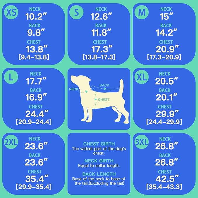 MIGOHI Lightweight Dog Coat, Windproof Dog Jacket, Puffer Jacket for Small Dogs, Padded Vest with Reflective Strips, Warm Snow Vest in Cold Weather, Easy On Hook & Loop Belly, Blue, XS