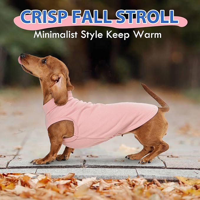Dog Fleece Vest - Pink, S - Warm and Stretchable Sweatshirt | Sleeveless Lightweight Sweater, Pullover Design for Small Dogs, Chihuahua Clothes, Papillon, Pomeranian