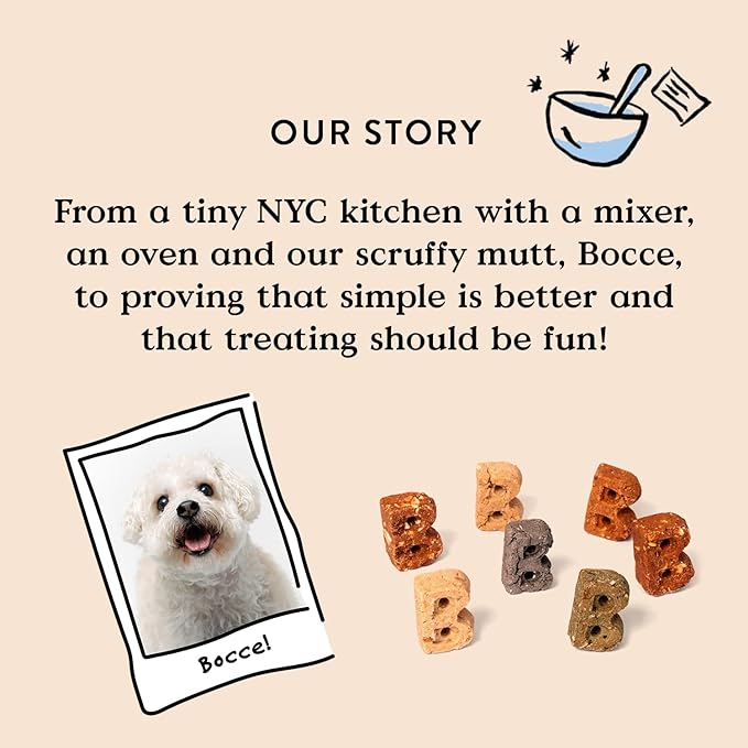 Bocce's Bakery Banana Bacon Crispy Dog Treats, 10 oz