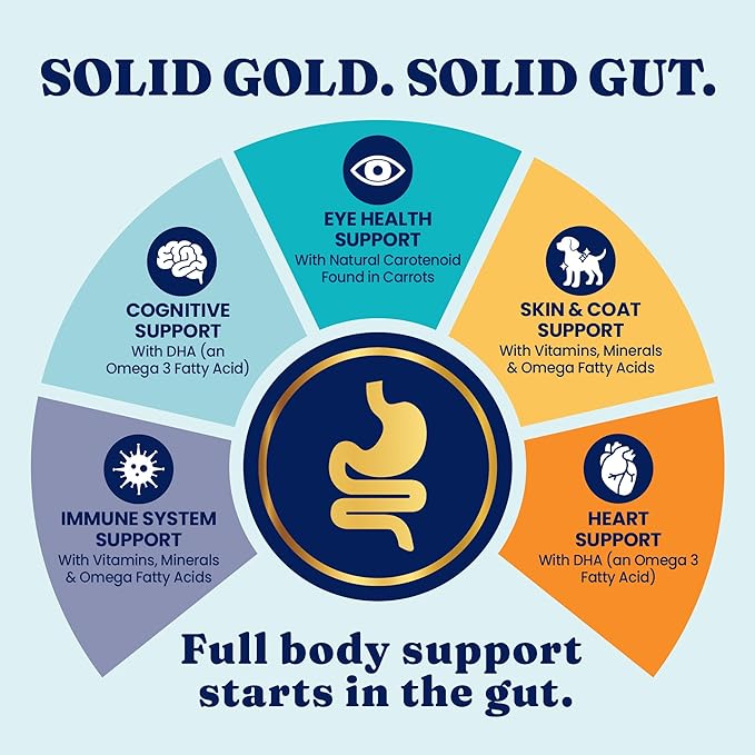 Solid Gold Freeze Dried Dog Food - W/Real Beef, Pumpkin & Superfoods - Freeze Dried Raw Dog Food Toppers for Picky Eaters to Serve as a Nutrient-Dense Meal Topper or High Protein Treats - 12oz