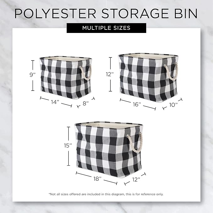Bone Dry Pet Storage Collection Striped Paw Patch Bin, Small Rectangle, Navy