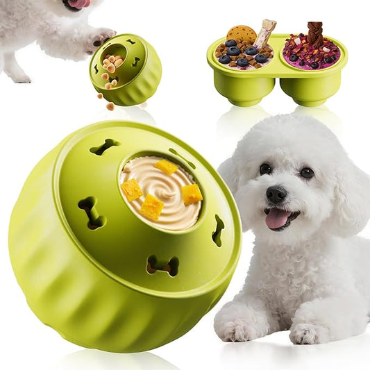 Frozen Dog Treat Toy to Keep Them Busy, Cognitive Dog Enrichment Toys for Brain Stimulation, Long Lasting Interactive Toys to Reduce Boredom & Anxiety Relief,Gift for Puppy Medium