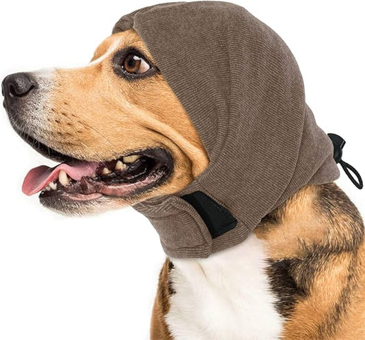IDOMIK Dog Calming Hoodie No Shake Ear Wraps for Dogs, Quiet Head Covers for Noise Reduction & Anxiety Relief, Dog Ear Covers Muffs Head Wraps for Bath Hematoma Grooming Firework Force Drying