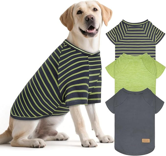 KYEESE 3Pack Dog Sweater Soft Pets Sweaters Pet Coat with Sleeves Pullover Pet Fleece Sweater Comfy Dog Sweaters for Medium Dogs Boy Lightweight Dogs Sweatshirt Stretchy Pets Clothes for Cold Weather