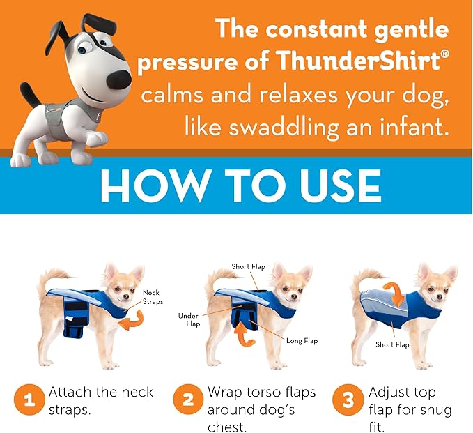 ThunderShirt Breeze for Dogs, X-Small, Aqua, Extra Breathable Mesh Fabric, Dog Anxiety Relief Vest for Every Day Stress & Calming During Thunder Storms and Fireworks