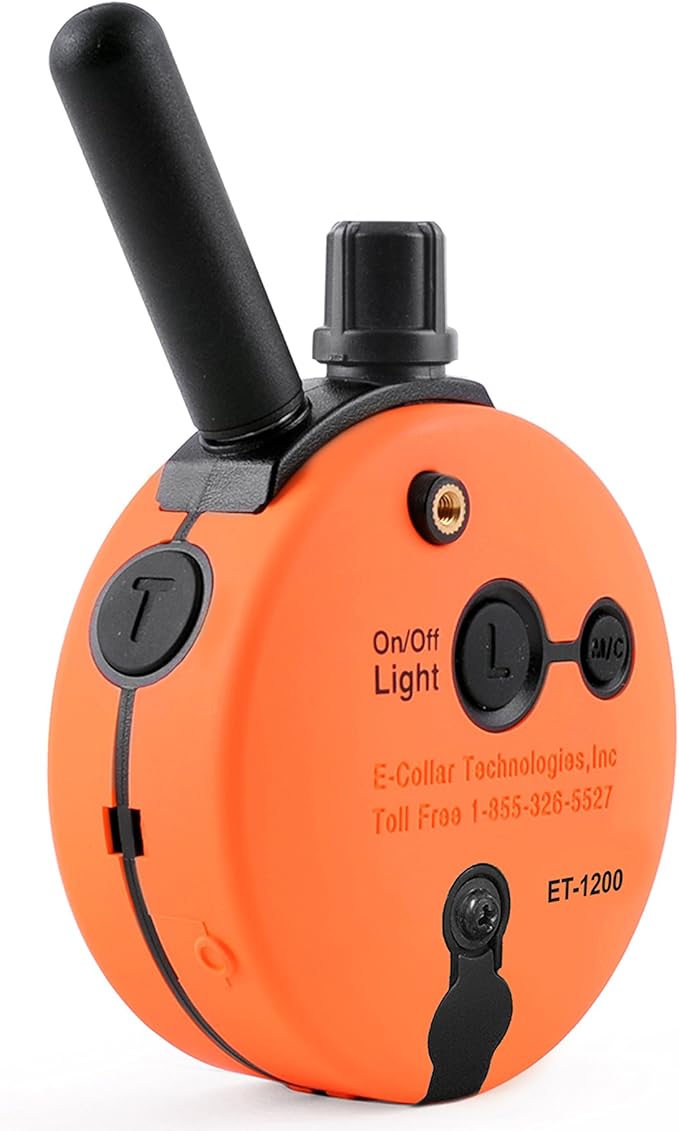 Educator Bundle of 2 Items - E-Collar - UL-1200-1 Mile Rechargeable Remote Waterproof Upland Hunting Trainer Static, Vibration and Sound Stimulation Collar with PetsTEK Dog Training Clicker