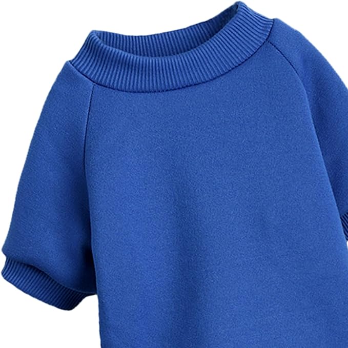 Puppy Sweater for Small Dogs Clothes Warm Winter Cat Clothe Pet Sweatshirt Knitwear Doggie Kitten Clothing, Blue, X-Small