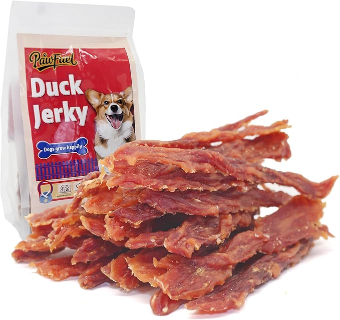 Dog Treats Duck Jerky Made of Real Duck Breast Meat, Rich in Taurine High Protein Low in Fat. Suitable Small Or Medium 、Large Dogs Training Rewards. Each Pack 14.11 Ounces.