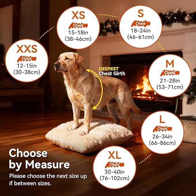 VIVAGLORY Softjoy Dog Coat, Dog Jacket for Winter & Christmas, Coat with Harness Hole & Velcro Closure, Reversible Plaid Checkered Warm Fluffy Heavy Duty for Puppy, S, Sapphire Blue Plaid