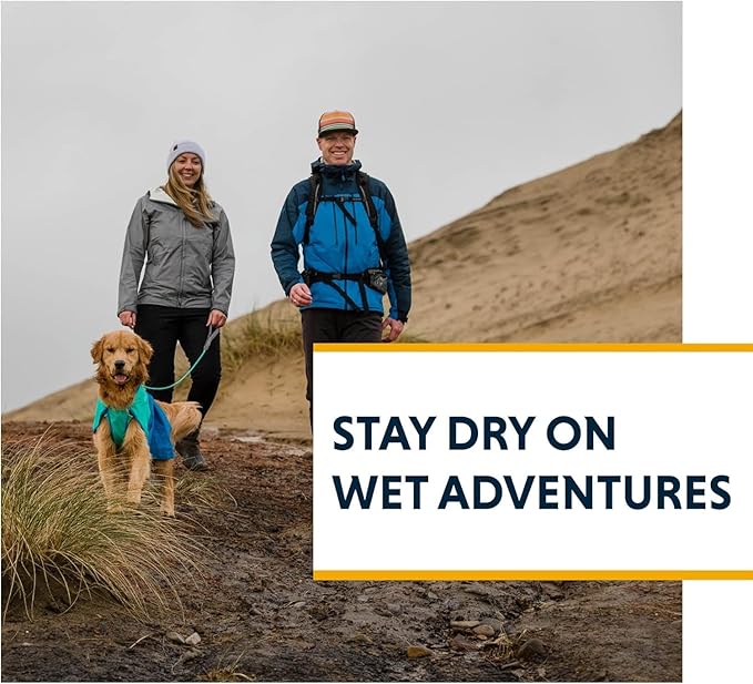 Ruffwear, Sun Shower Dog Raincoat, All-Weather Jacket, Waterproof, Windproof & Lightweight, Earth Brown, Large