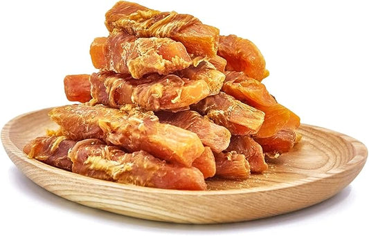 Jungle Calling Chicken & Sweet Potato Dog Treats – Gluten-Free, Grain-Free, High-Protein Natural Chews for Medium/Large Breeds, Edible Pet Snacks,10.6 oz