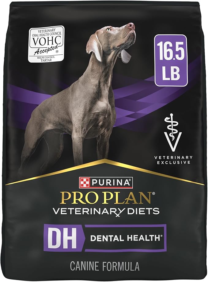 Pro Plan Veterinary Diets Purina DH Dental Health Canine Dog Food Dry Formula - 16.5 lb. Bag
