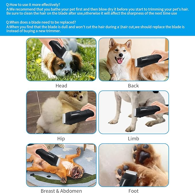 3 Pack 15# Detachable Pet Dog Grooming Ceramic Blades,Compatible with Andis,Oster A5,Wahl KM-10 Series,Size 15# Blade 3/64-Inch 1.2MM Cut Length