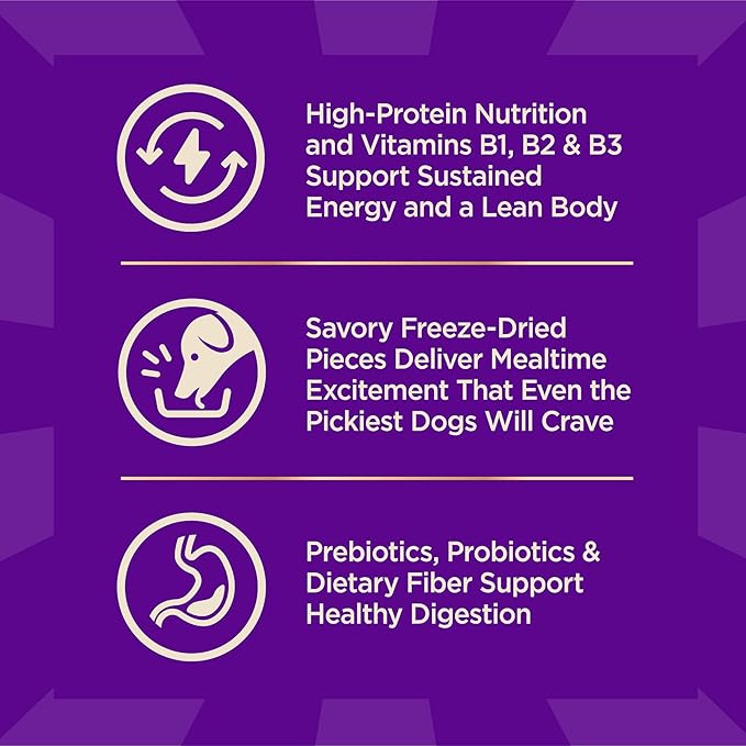 Wellness CORE+ (Formerly RawRev) Natural Grain Free Dry Dog Food, Wild Game Duck, Wild Boar & Rabbit with Freeze Dried Lamb, 10-Pound Bag