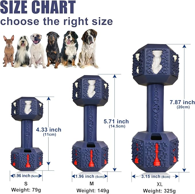 Dog Chew Toys for Aggressive Chewers,Food Grade Non-Toxic Dental Pet Toy,Tough Durable Indestructible Dog Toys for Medium Large Dogs.Blue