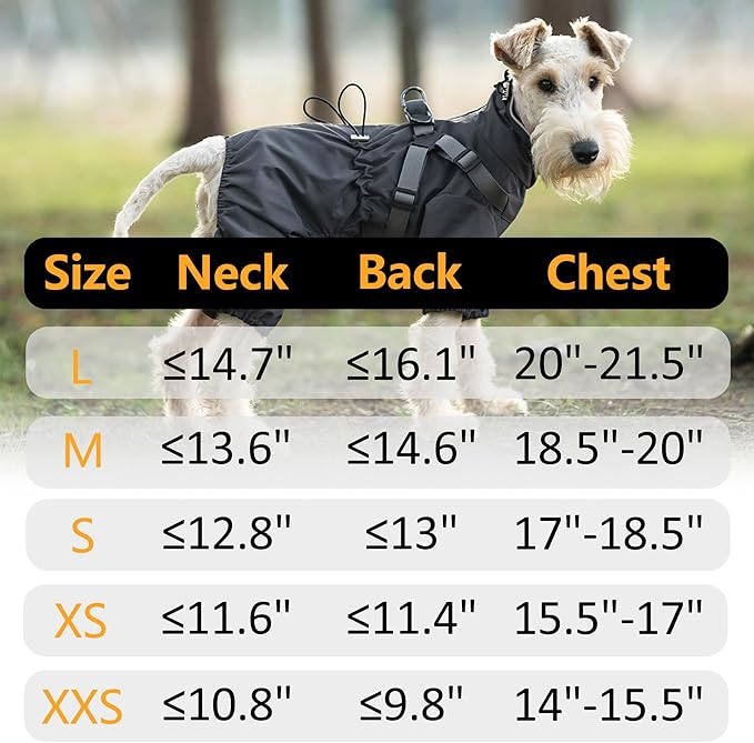 Mile High Life Waterproof Dog Raincoat, Full Coverage Small Dog Rain Coat with Harness, Adjustable 4 Legs Puppy Rain Jacket with Reflective Strip and Elastic Cuffs (Red, M Back Length 14.6")