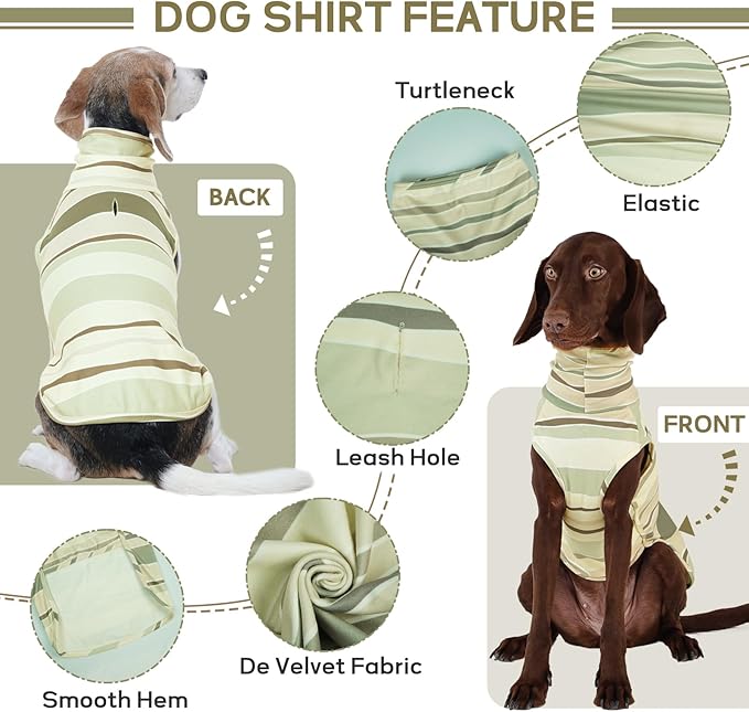 ROZKITCH Stretch Fleece Dog Coat, Soft Pet Sweater, Machine Washable Pullover for Winter and Fall Spring with Turtleneck for Small Dogs Havanese, Shih Tzu, Papillon ShallowCoffee M