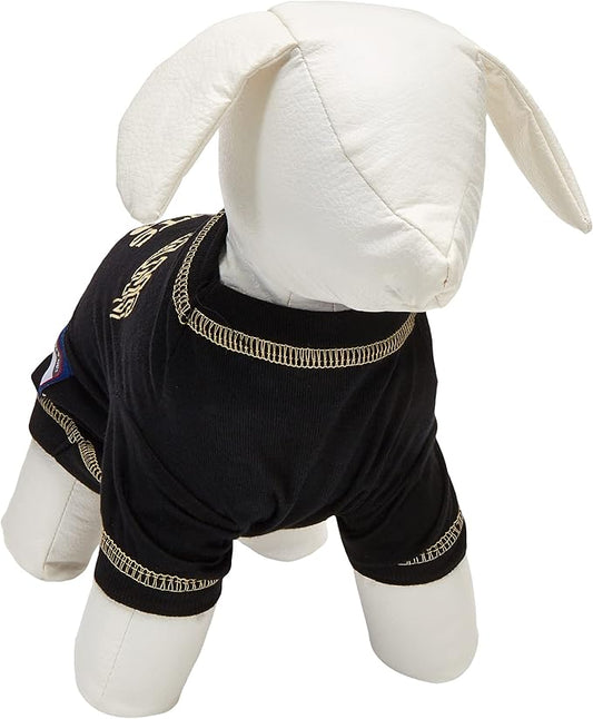 NFL New Orleans Saints Dog T-shirt Small. - Licensed Shirt for Pets Team Colored with Team Logos- Premium Stretchable Materials for the comfort of your Dog & Cat