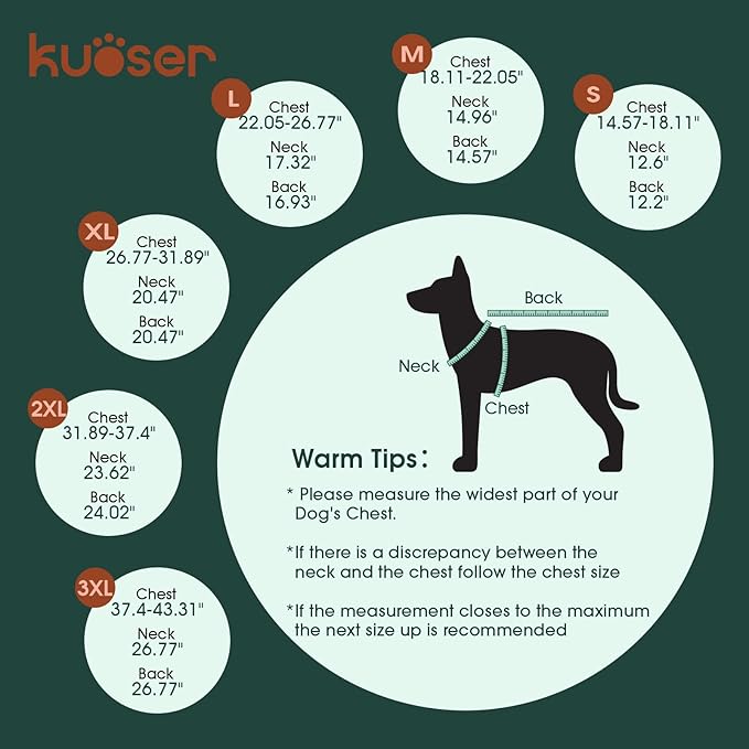 Kuoser Dog Raincoat, Waterproof Dog Rain Jacket with Clear Hooded Double Layer, Lightweight Reflective Dogs Rain Coat with Adjustable Belly Strap, Rain Coats for Extra Large Dogs Outdoor Wear,Blue 2XL