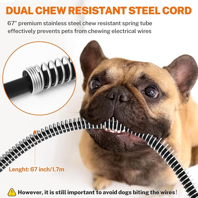 Toozey Outdoor Pet Heating Pad 35x24in,Extremely Waterproof Heated Bed for Dogs and Cats, Thermostatic Control, Chew-Resistant Cord, Soft Electric Blanket with Overheat Protection
