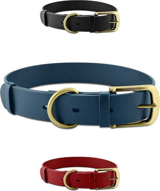 Tuff Pupper Classic Heavy Duty Dog Collar | 10x Stronger Than Leather | 100% Waterproof & Odor Proof Dog Collar | Tough Rust-Proof All Metal Hardware