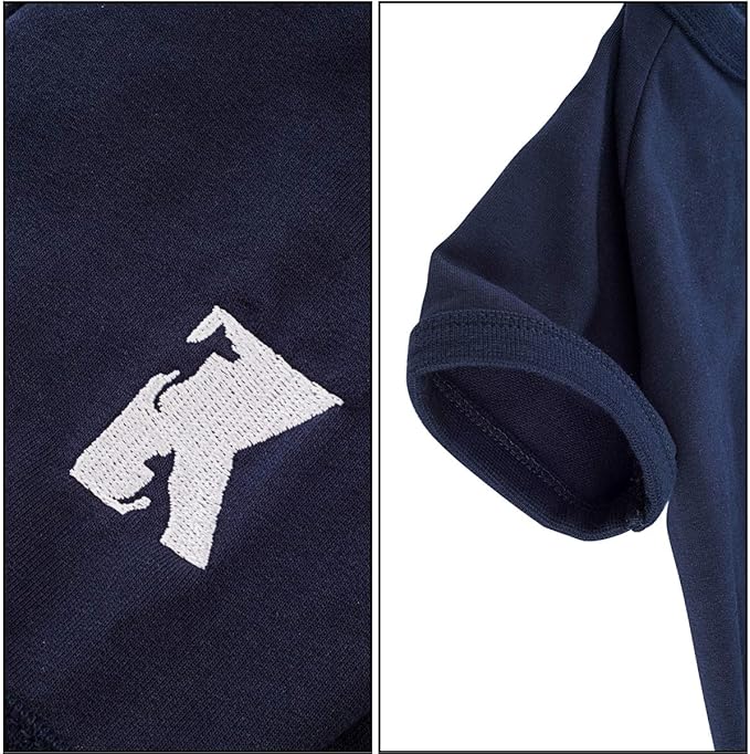 Koneseve Dog Shirts Soft Cotton Dog Clothes Stretchy T-Shirt for Small Medium Large Dogs Cat Shirt Breathable Puppy Outfit Kitten Apparel Pet Pullover Tee Blank Basic Sweatshirt 2-Pack Blue & Red XL