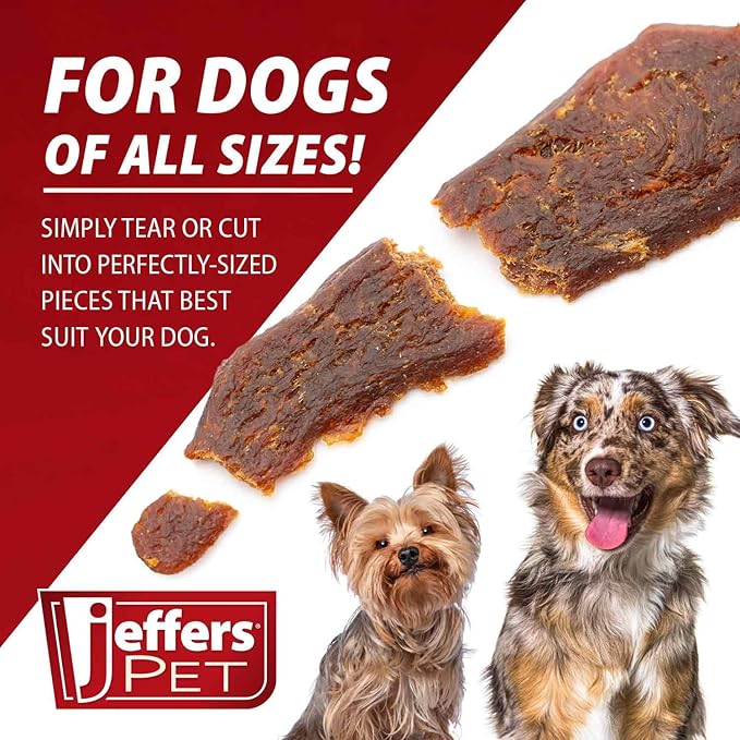 Jeffers Chicken Jerky Dog Treats, 24 oz Bag – Limited Ingredient, Healthy Training Snack, Grain Free, High Protein, 100% Real Chicken, Natural Made in USA, Perfect for Halloween & Christmas - 1 Pack