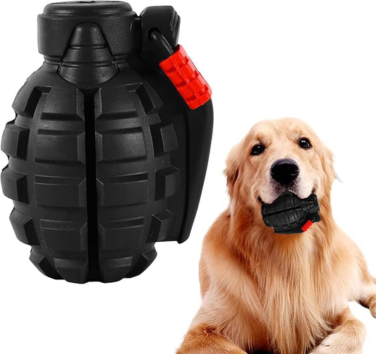 Indestructible Dog Chew Toys for Aggressive Chewers - Durable, Heavy Duty Toys for Large Dogs (Black)