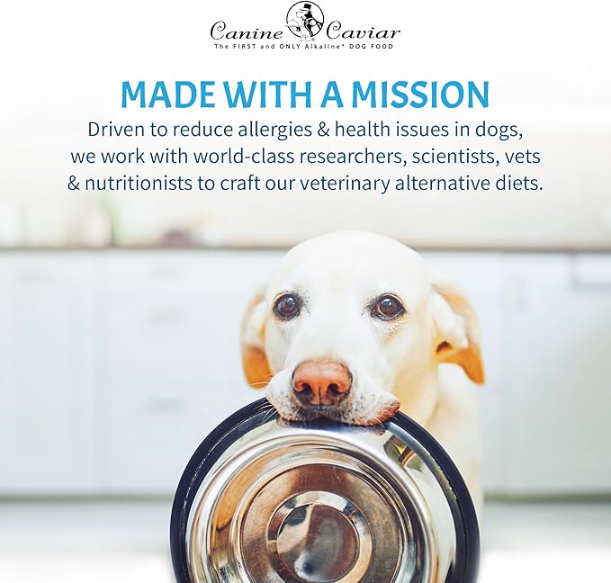 Canine Caviar - Open Range: Water Buffalo & Chickpea Alkaline Dry Dog Food, Limited Ingredients, Gluten-Free, Based on Science & Research, Veterinary Alternative Diet (22 Pound Bag)