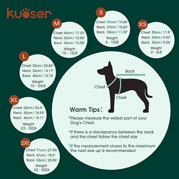 Kuoser Dog Sweater, Holiday Christmas Snowflake Pet Warm Knitwear Dog Sweaters Soft Puppy Clothing, Doggie Turtleneck Cold Weather Outfit Pullover for Small Medium Large Dogs Cats, Green 2XL