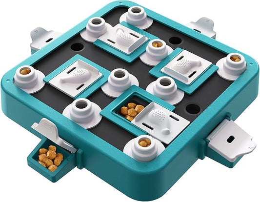 Dog Puzzle Toy, Food Treat Feeder, Mental Stimulation, Green