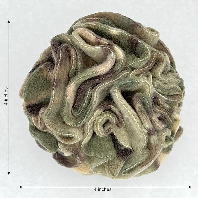 Glory To Dog Puppy and Small Breed Snuffle Interactive Foraging Dog Puzzle Ball Toy Camouflage