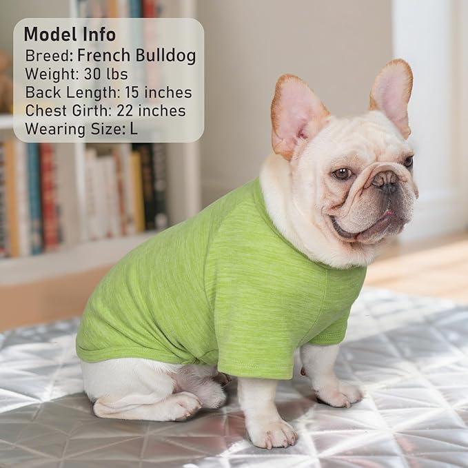 KYEESE 3Pack Dog Sweater Lightweight Dog Sweaters for Small Dogs Male Comfy Dogs Sweatshirt Pet Fleece Sweater with Sleeves Stretchy Cat Sweaters Soft Cat Clothes Pullover Pet Coat for Cold Weather