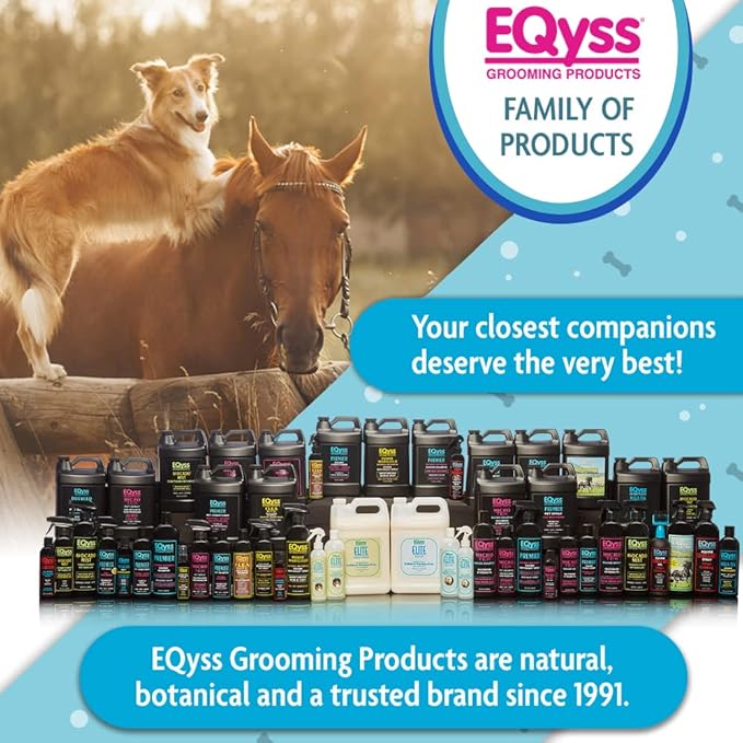 EQyss Premier Pet Spray - Moisturizes & Conditions for Healthy Skin & Coat, Non-greasy, Repels Dust & Dirt - Great for Dogs, Cats, Puppies (128 oz)