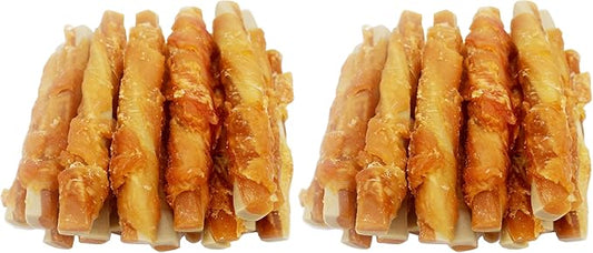 Dog Treats Biscuits Chicken and Teeth Cleaning Sticks Puppy Training Treats 1 lb/454g (Pack of 2)