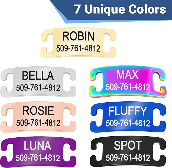 GoTags Cat Collars with Personalized Tag, Breakaway Collar with Safety Buckle Matching Bell, Engraved Custom with Name and Phone, Adjustable for Cats and Kitten, (Orange with Nameplate)