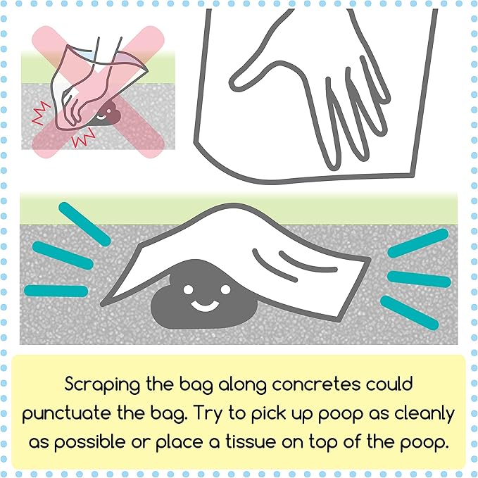 BOS Odor-Sealing Dog Poop Bags for Pet Waste - Disposal Doggy Bags - Scent & Smell Free (100Bags) [Size: XS, Color: Light Mint Green] (Pack of 1)