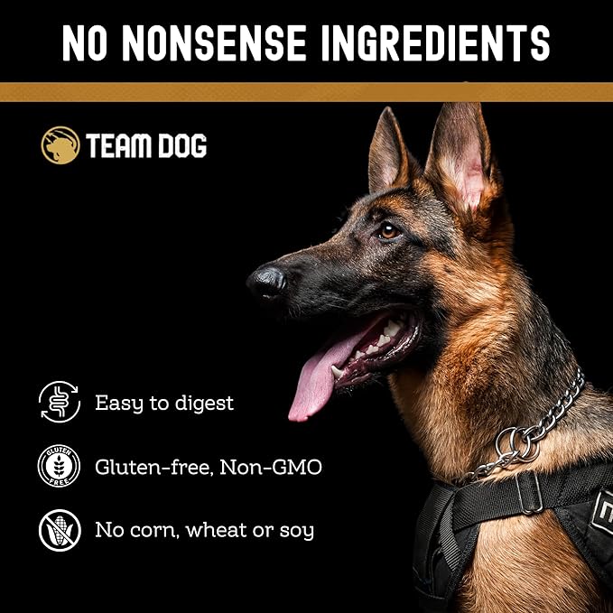 TEAM DOG Elite Blend High Protein Dog Food | Chicken Meal & Sweet Potato | For High Energy, High Performance Dogs | Easy to Digest | Gluten Free, GMO Free, No Corn, Wheat or Soy | (33 lb Dry Dog Food)
