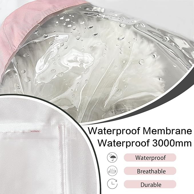 Dog Raincoat Waterproof, Adjustable Reflective Hooded Dog Rain Poncho with Leash Hole for Small Medium Large Dogs (Pink, Small)