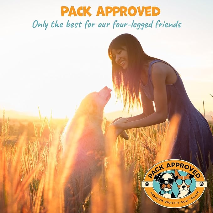 Beef Cheek Rolls for Dogs - Natural & Odor-Free Dog Treats - 5 to 6 Inch Medium Beef Hide Dog Chews - 4 Pack