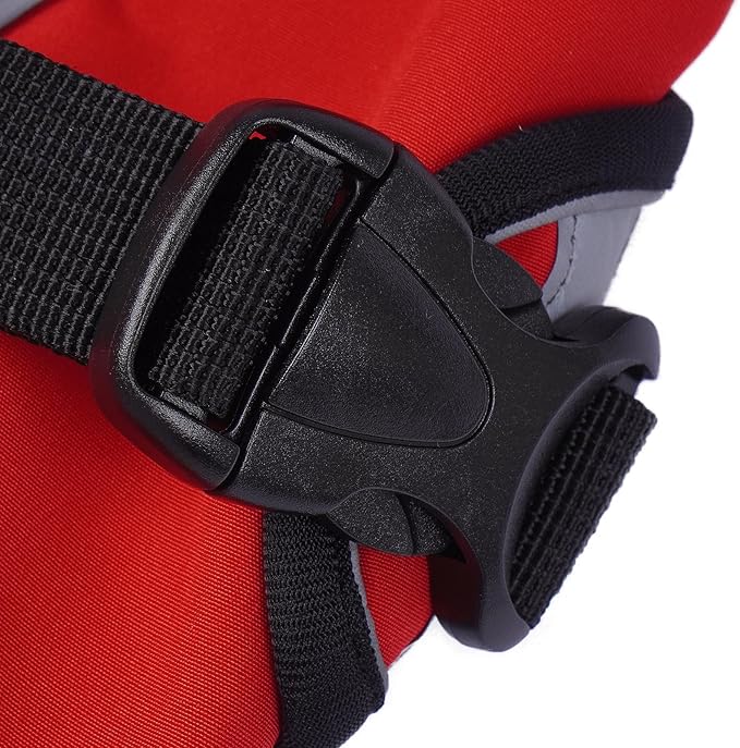 Warm Dog Coat for Winter,Waterproof Jacket with Zipper,Detachable Dog Coat with Adjustable Buckle,Comfortable Jacket for Dogs in Cold and Windy Days.2XL Red