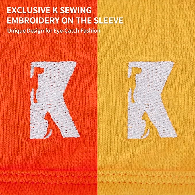 Koneseve Dog Shirts Breathable Cotton Dog Clothes Stretchy T-Shirt for Small Medium Large Dogs Cat Shirt Soft Puppy Outfit Kitten Apparel Pet Pullover Tee Blank Sweatshirt 2-Pack Yellow & Orange 3XL