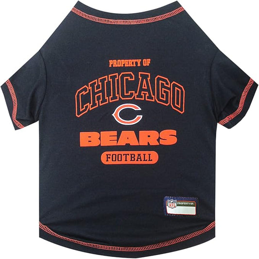NFL Chicago Cubs Dog T-shirt Small. - Licensed Shirt for Pets Team Colored with Team Logos- Premium Stretchable Materials for the comfort of your Dog & Cat