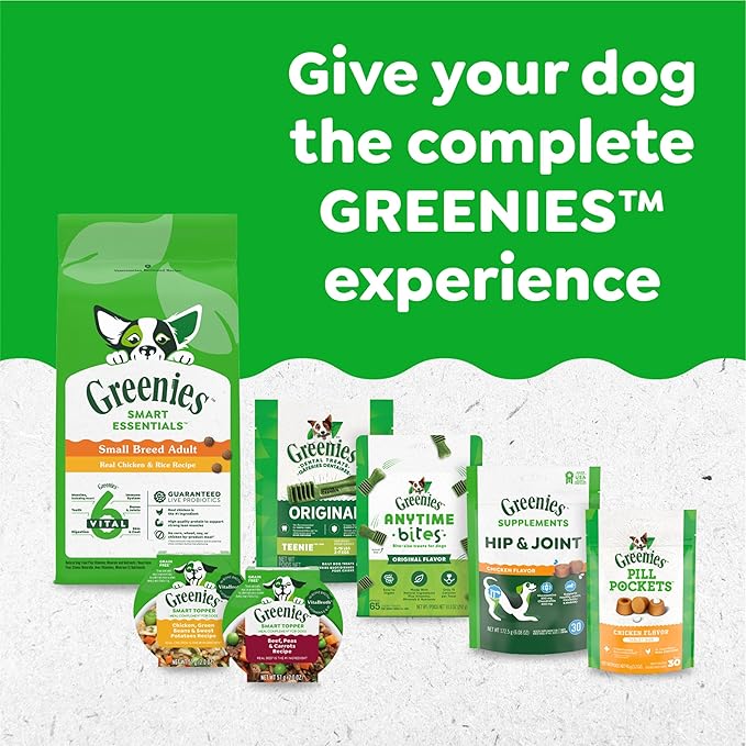 Greenies Original Teenie Dental Dog Treats, 36 oz. Pack (130 Treats)
