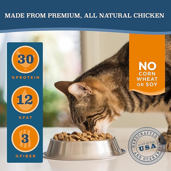 Blackwood Dry Cat Food, Indoor Formula, Chicken Meal & Brown Rice Recipe, 13.2 Pound Bag, High Protein, Slow Cooked